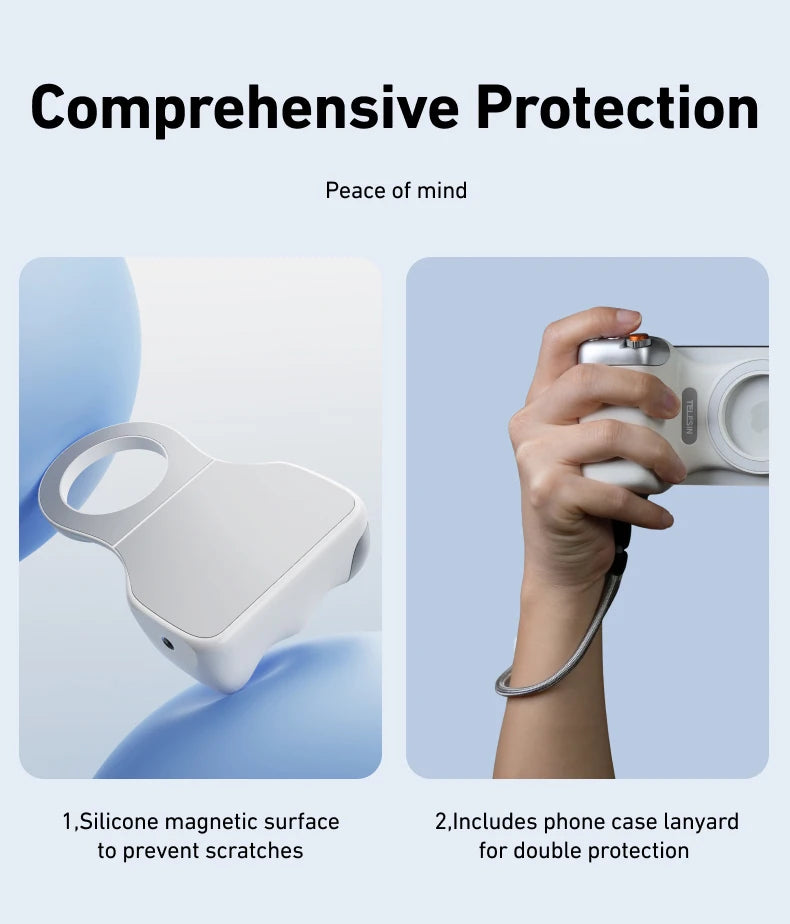 Magnetic Phone Holder & Camera Grip with Wireless Remote – Capture Stable Photos and Videos